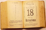 Horman jartzeko egutegi gisa argitaratzeaz gain, liburuxka moduan ere argitaratu zen Euzkel-Egutegiya. Formatu honek, horma-modukoak ez bezala, Irakurritakoa gordetzeko aukera eskaintzen zion irakurleari.