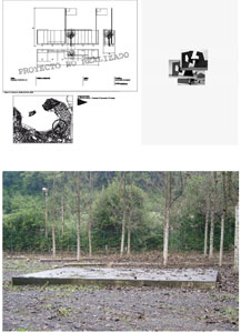 Intervenci�n en el jard�n de Arteleku. (San Sebasti�n, 2002) - Plataforma de hormig�n