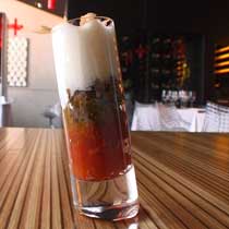 Tartare de anchoa de Santo�a con tomate confitado de Idiazabal