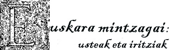 Euskara mintzagai