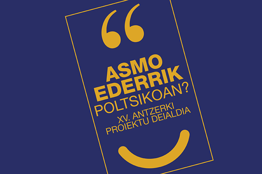 "Poltsiko Antzerki Sorkuntza" 2024/2025: XV convocatoria de proyectos